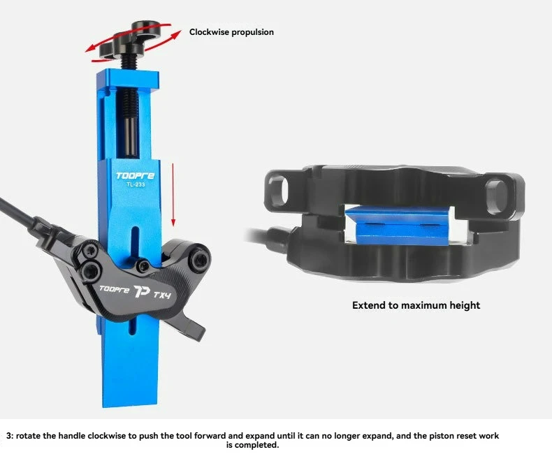 Fahrradkolben-Reset-Werkzeug, Fahrrad-Bremssattel-Kolben-Presswerkzeug für 2-Kolben-4-Kolben SHIMANO/SRAM Bremssattel, Fahrrad-Kolben-Werkzeug – Detail 10