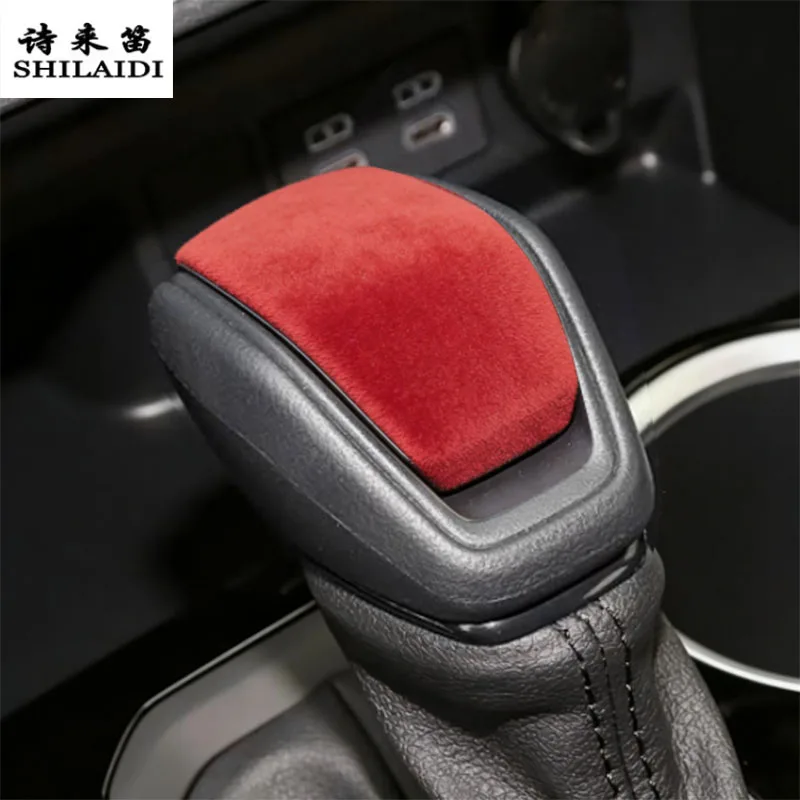 Suede leather Car Wrapping ABS For TOYOTA Land Cruiser LC300 2022-2026 Gear Shift Knobs Head Armrest Box handle Cover Sticker