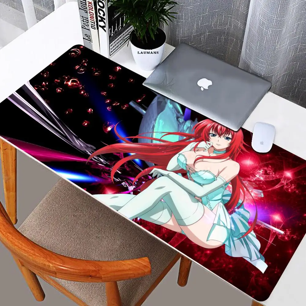 Alfombrilla de ratón DXD para jugadores, alfombrilla grande de Anime para juegos, alfombrillas de ratón para teclado, alfombra antideslizante para escritorio de ordenador de oficina