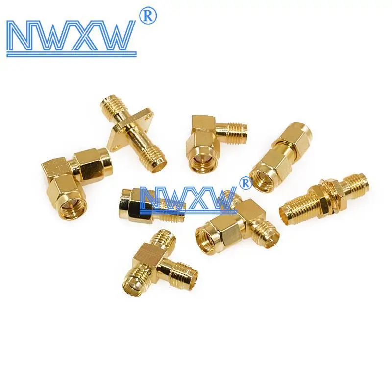 Conector de cabeza macho SMA rf, conector JKW rf Antipolo, bidireccional, rectangular, impermeable, 1 ud./lote