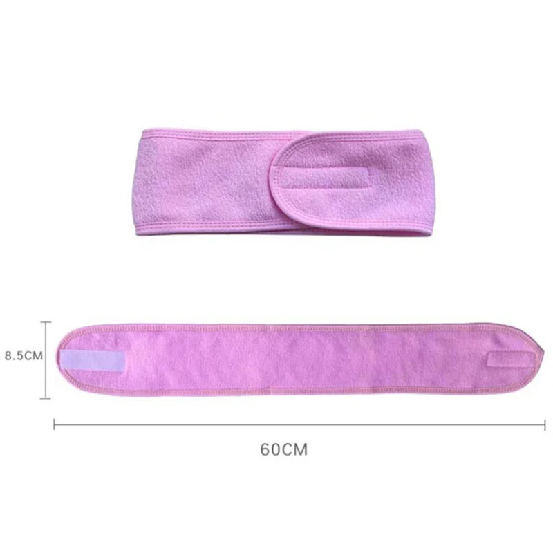 Head Bands Adjustable Wide Hairband Yoga Spa Bath Shower Makeup Wash Face Cosmetic Headband for Women Ladies Make Up Accessories