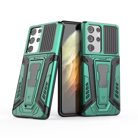 Armor Phone Case For Samsung S21 S21 Ultra S21 Plus Silicone Kickstand For F52 A22 A12 M12 Shockproof Protective Cover