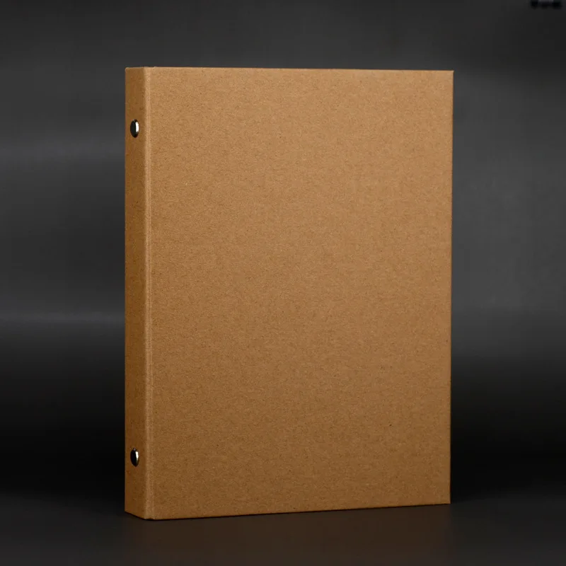 Vintage Kraft Loose-Leaf Book Cardboard Case A4DIY Cover A5 Detachable B5 Small Fresh Hand  Notes