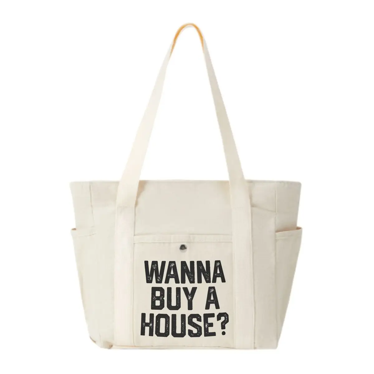 

Забавная хочу купить дом-реталер, подарки по недвижимости, большая вместительная сумка на плечо, повседневная сумка-тоут с несколькими карманами