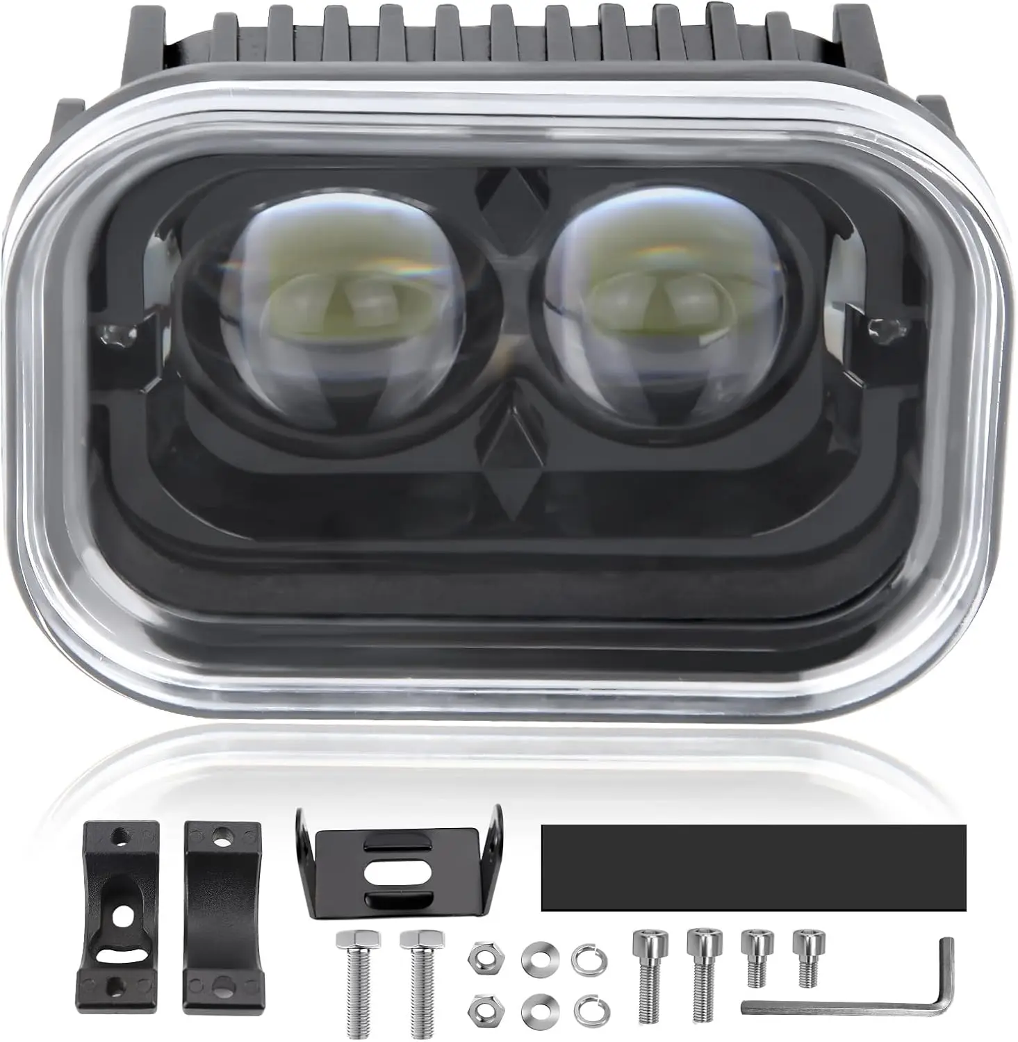 

4 inch Universal Motorcycle Led Driving Lights, 45W, Running Lights LED Work Light Bar White Hi/Lo Beam Motorcycle Lights