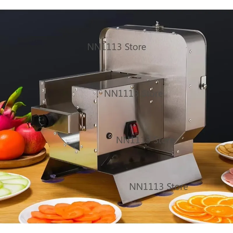 

Professional Commercial Manual Electric Fruit Slicer Vegetable Cutter Stainless Steel Potato Cutting Machine for Kitchen