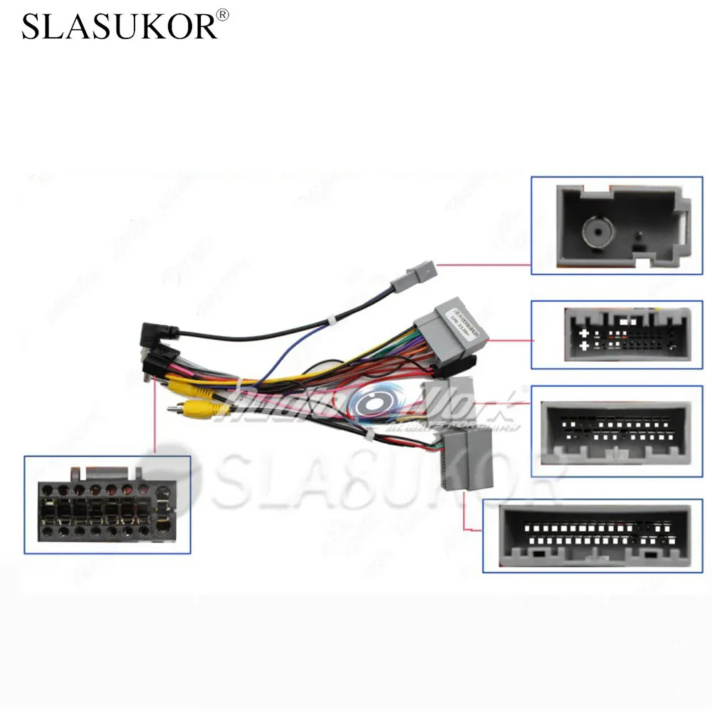 

16PIN Car Radio Cable For HONDA CITY FIT LOW END WITH CAMERA 2017-2019 Cable Power Wire No Canbus Android Car