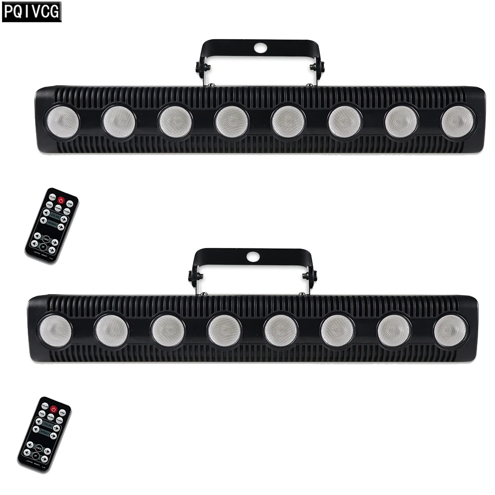 

2 шт./компл. 8x12 Вт RGBW 4 в 1 Длинные полосы стандартная настенная мойка цветные огни DJ стробоскоп