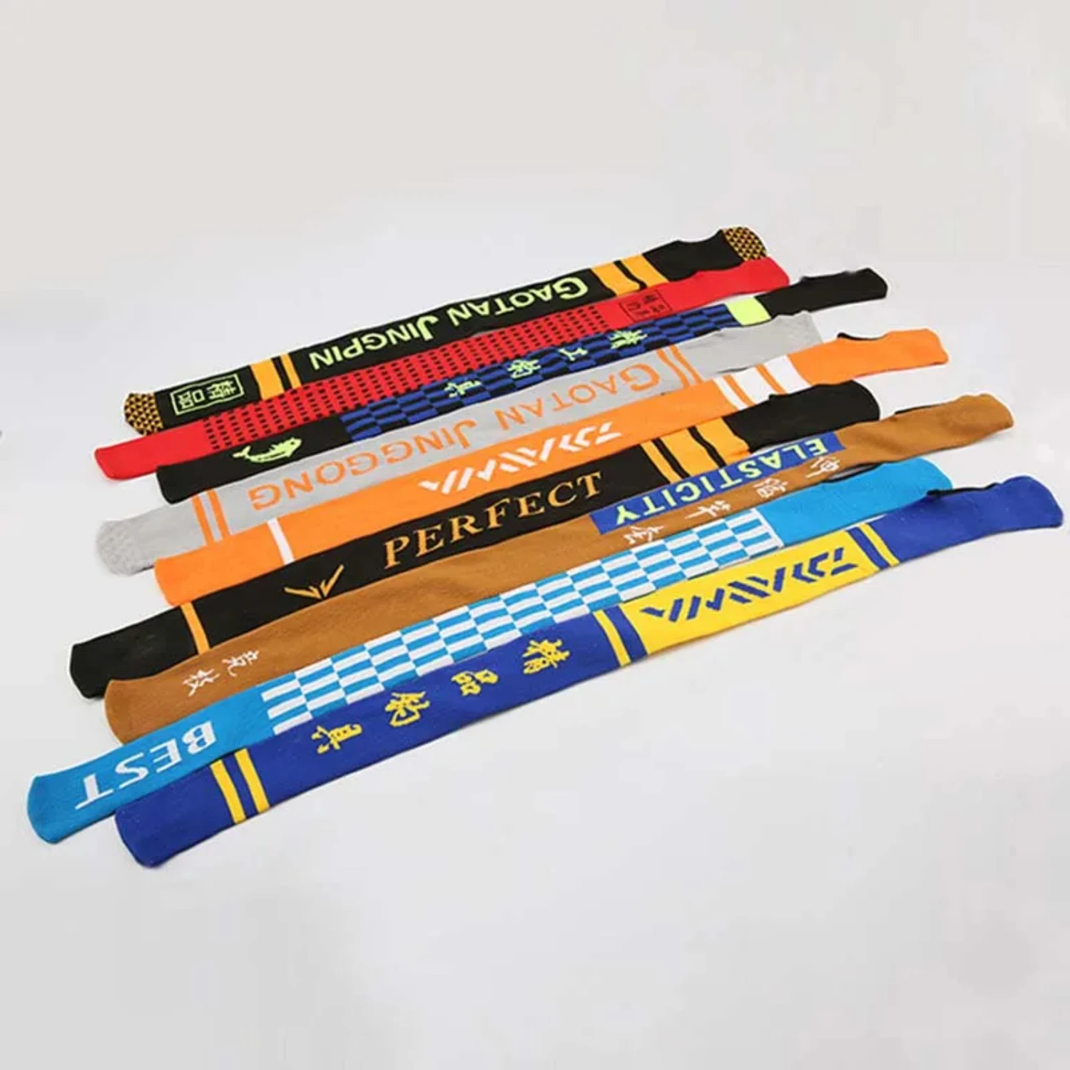 

Nylon Fishing Rod Protection Cover High Elastic Rod Telescopic Pole Rope Bags Sock Glove Protector