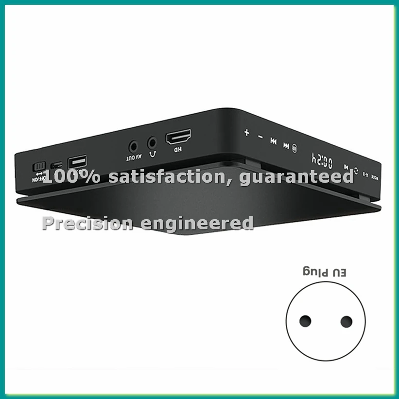 

Портативный DVD-плеер с поддержкой AV-выхода и оптического выхода CD-плеера, без региональных ограничений, с поддержкой USB, вилка EU-стандарта - TCES