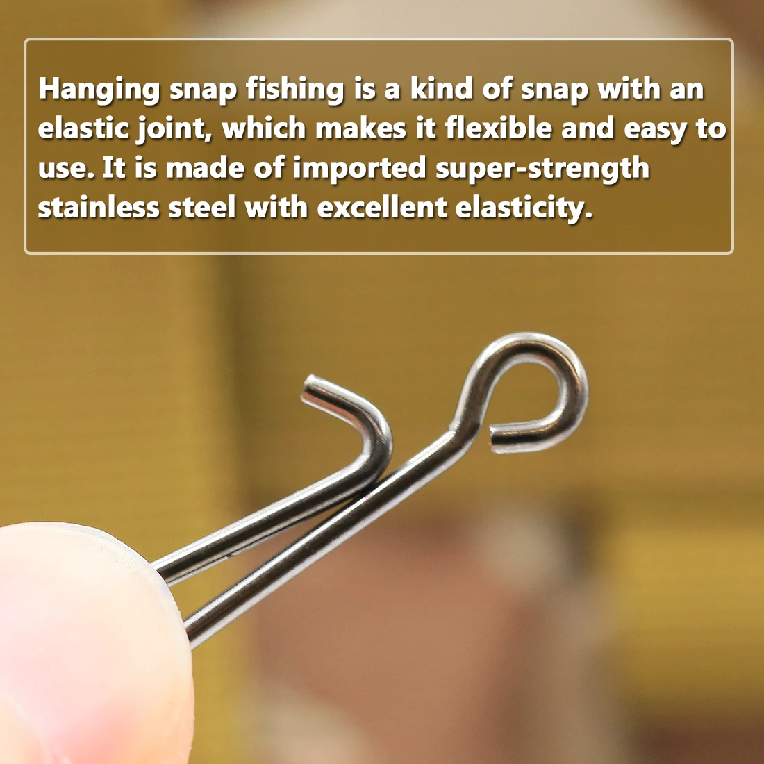FishTrip 100Pcs Fishing Snap 8.8Lb~72Lb Clip Connector Black Stainless Steel for Saltwater and Freshwater
