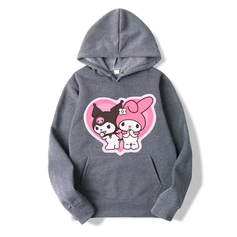 Kuromi Hoodie for Woman‘s Spring and Autumn Thin Hoodies Sanrio Big Children\'s and Girls\' Outerwear Children\'s Clothing