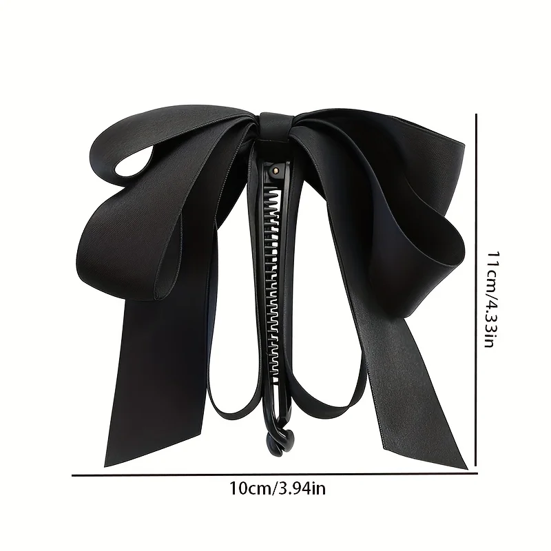 عبوتان، متوفرة بلونين، مشابك شعر أنيقة على شكل فيونكة مناسبة للمناسبات الرسمية والملابس غير الرسمية - مشابك شعر عصرية ومتعددة الاستخدامات مناسبة لتسريحات الشعر المضفرة والكعك والذيل الحصان والأعلى