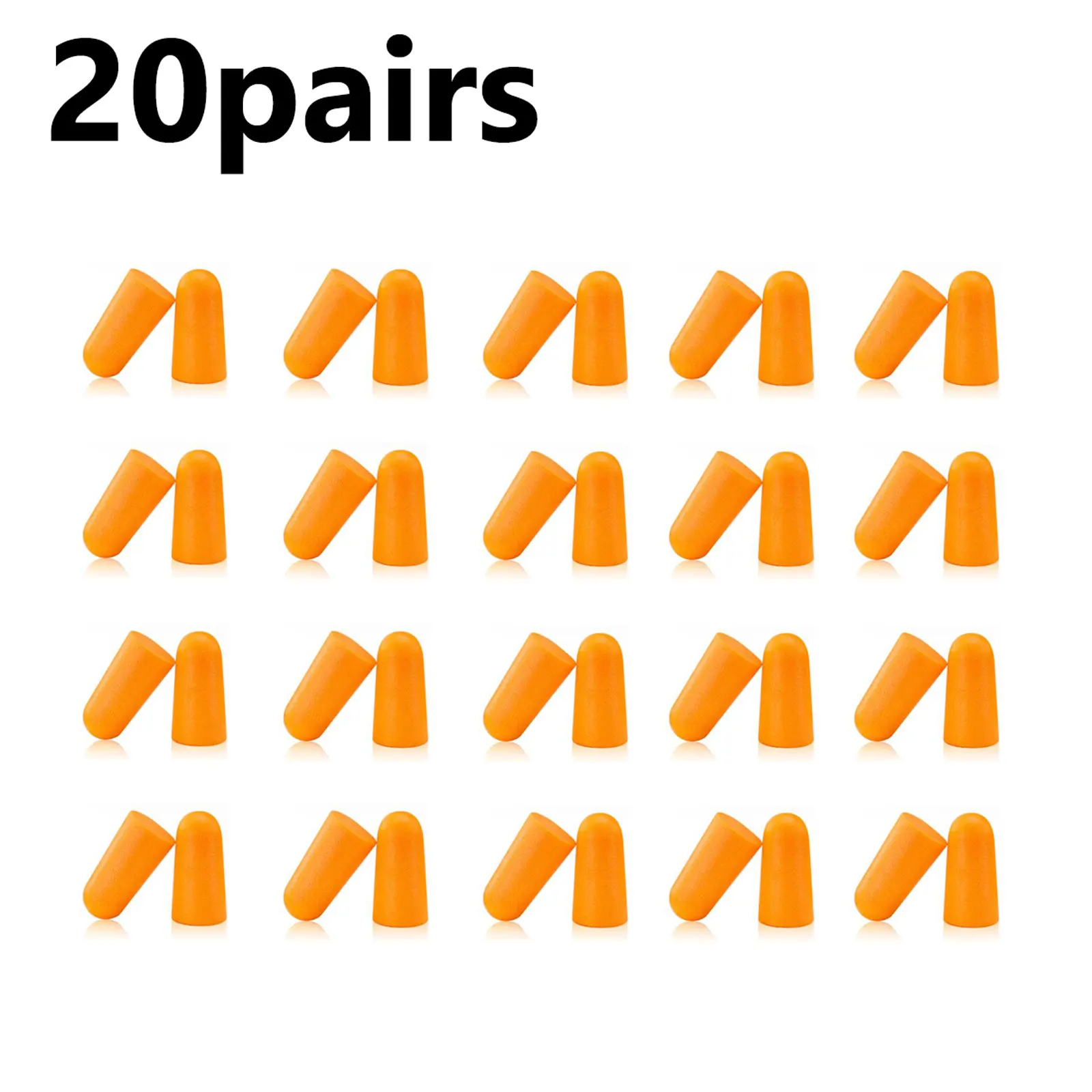 10/20/30Pairs Noise Cancelling Ear Plugs Reusable Noise Reduction Protection Sound Insulation Ear Plugs For Sleep Study Work