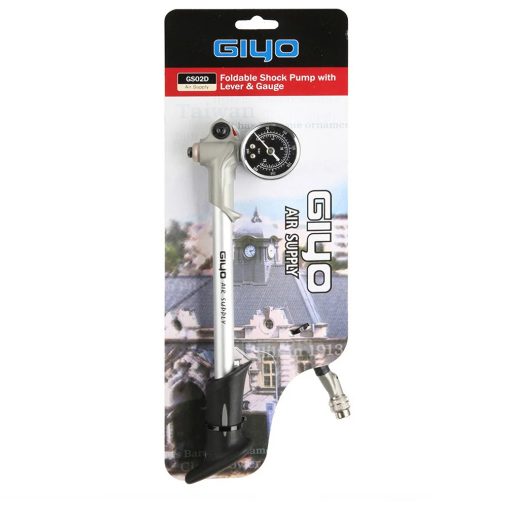 

Bike Pump for Bicycle Suspension High Pressure 300 Psi Floor Handheld Inflation with Easy-Engage Valve 360 Rotary Hose