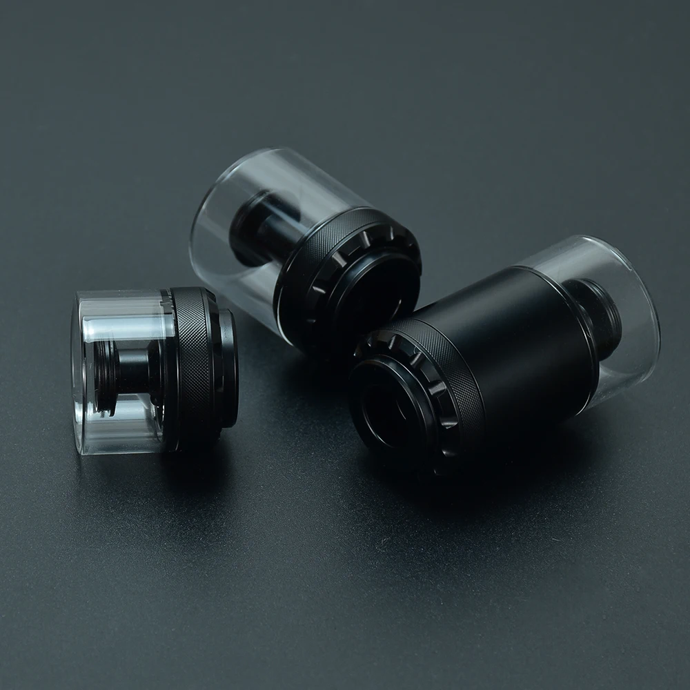 Bellcap Vervanging Verious Black Glass, Buis SION Synchronization Bellcap, 2ml, 4ml, 6ml, Compatible pour Bischop, MTL, RTA