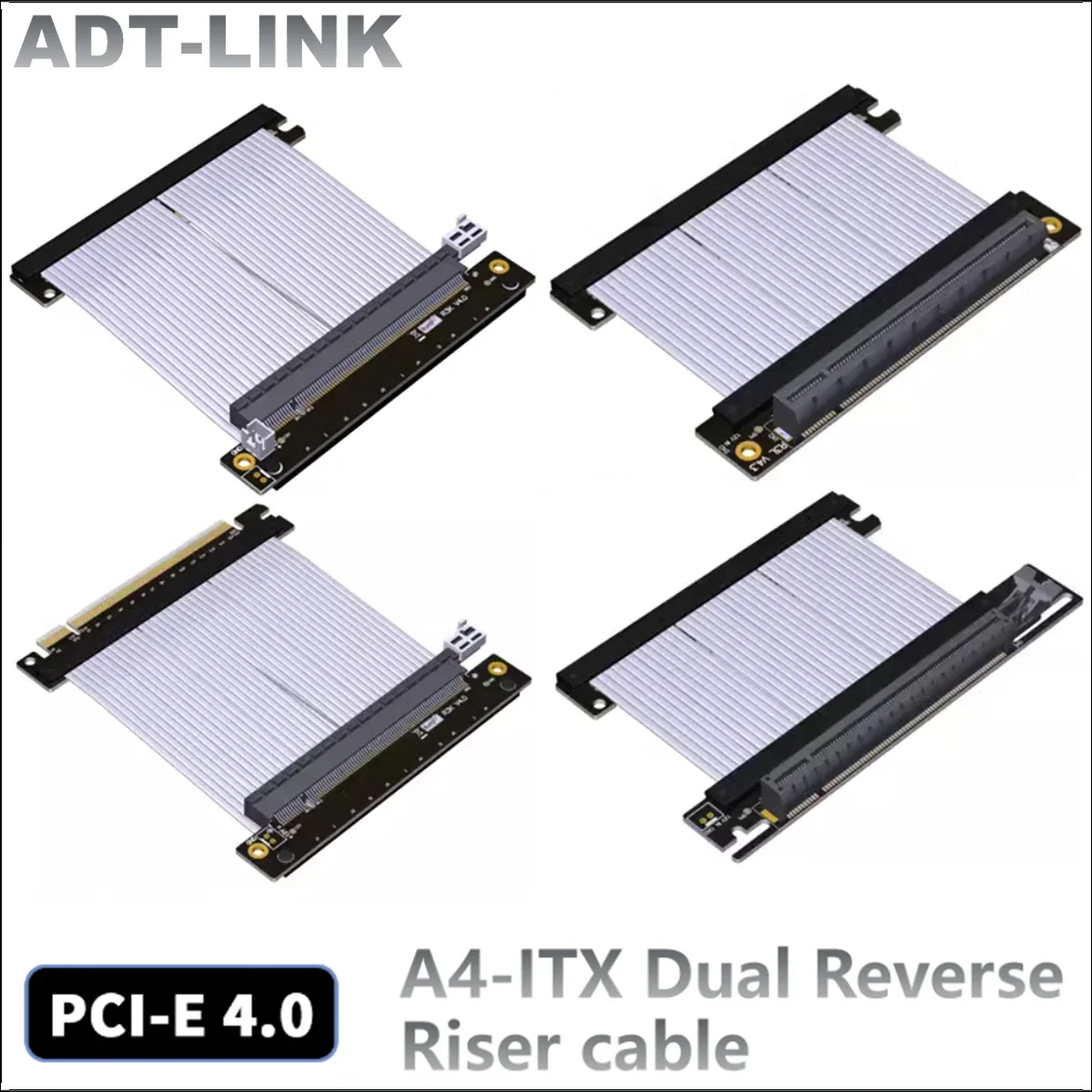 

Riser PCI Express 4.0 x16 Riser Cable High Speed Gen 4 PCIe 4.0 16x Riser Extender Single Reverse Connector For ITX A4 PC Gaming