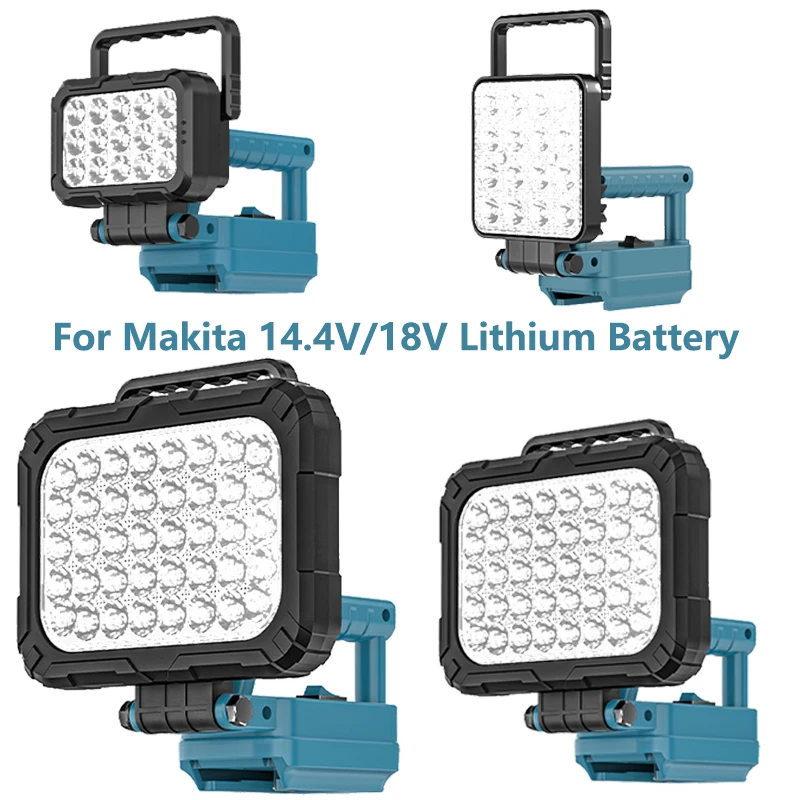 Portable Light Lantern With USB For Makita 18V Li-ion Battery LED Flashlight With Hook for Emergency Lighting