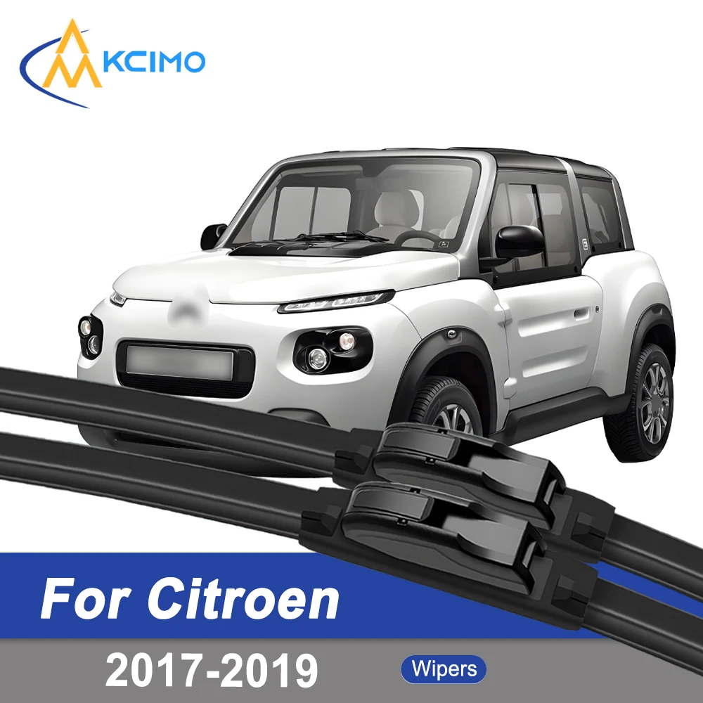

Premium Rubber Durable Silent Windshield Wiper Blades 2pcs for Citroen E-Mehari 2017-2019 Front Wiper Blades Set