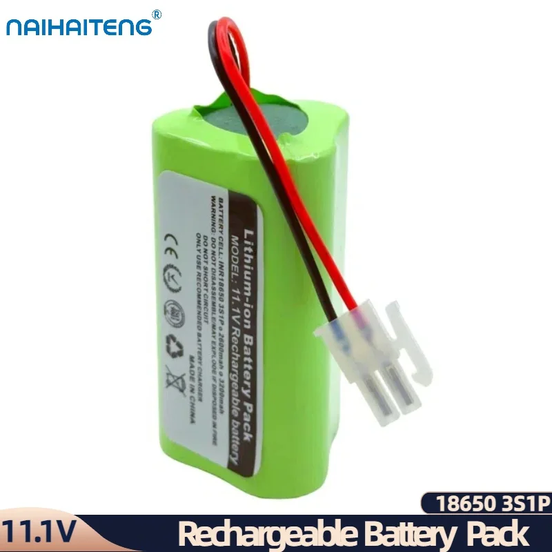 11.1V 10.8V 2600mAh 3200mAh 18650 3S1P Li-ion Rechargeable Battery Pack For Robot Vacuum Cleaner TOTAL TVCRR30201 Wholesale