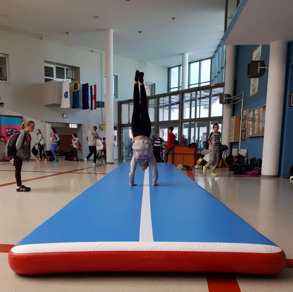 Air Track professionale di alta qualità Drop Stitch Tumbling 3M 5M 6M 8M tappetino da palestra gonfiabile per ginnastica