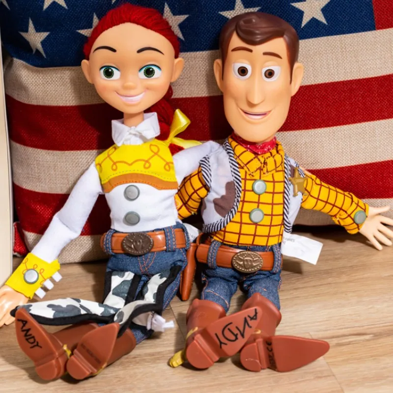 Hot Disney Toy Story 4 Talking Woody Buzz Jessie Rex Action Figures Anime Decoration Collection Figurine Toy Model Children Gift