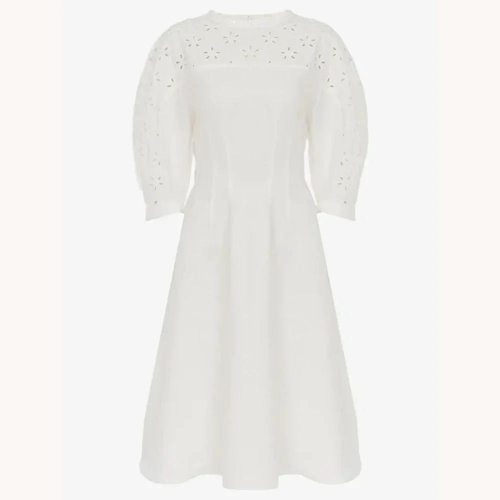 فستان ميدي أنيق مطرز على شكل حرف a فساتين سهرة مناسبة رسمية رائعة عالية الجودة للحفلات الراقصة للنساء حسب الطلب