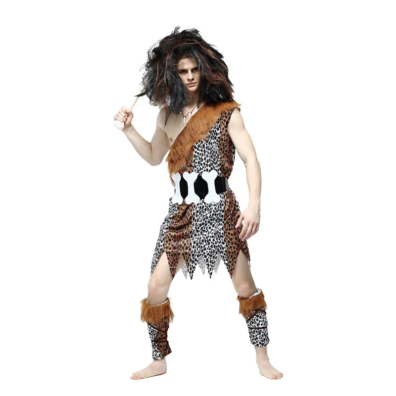 

Men's loween Cosplay Costume Leopard Print Performance Costume Dance Par Role-plang Outfit Chinese Manufacturer