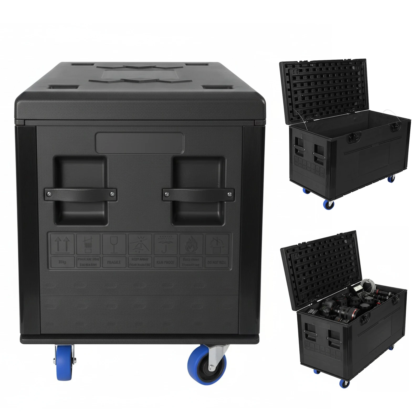 

Кейс-тележка для кабелей и оборудования с колесами, 20 дюймов, с системой блокировки, органайзер для различных электронных устройств