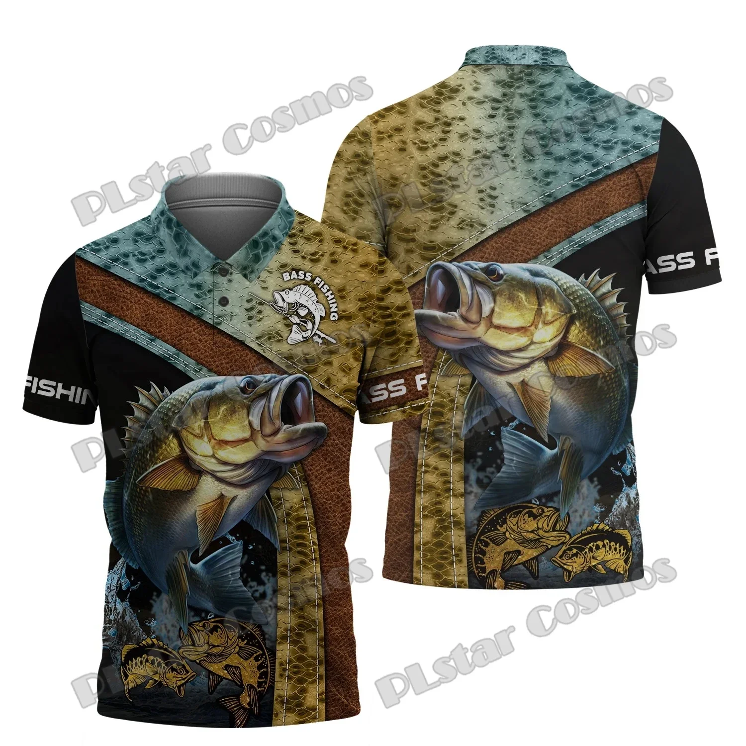 Polo de pesca PLstar Cosmos – Estampado 3D moderno para verano - imagen 3
