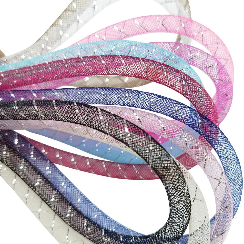 20 Yards Netzrohr-Bänder für Kleidung, DIY-Bastelarbeiten, Hochzeiten, Partys, Armbänder, Haarspangen, Krinoline-Dekoration, leere Netzrohre – Detail 5