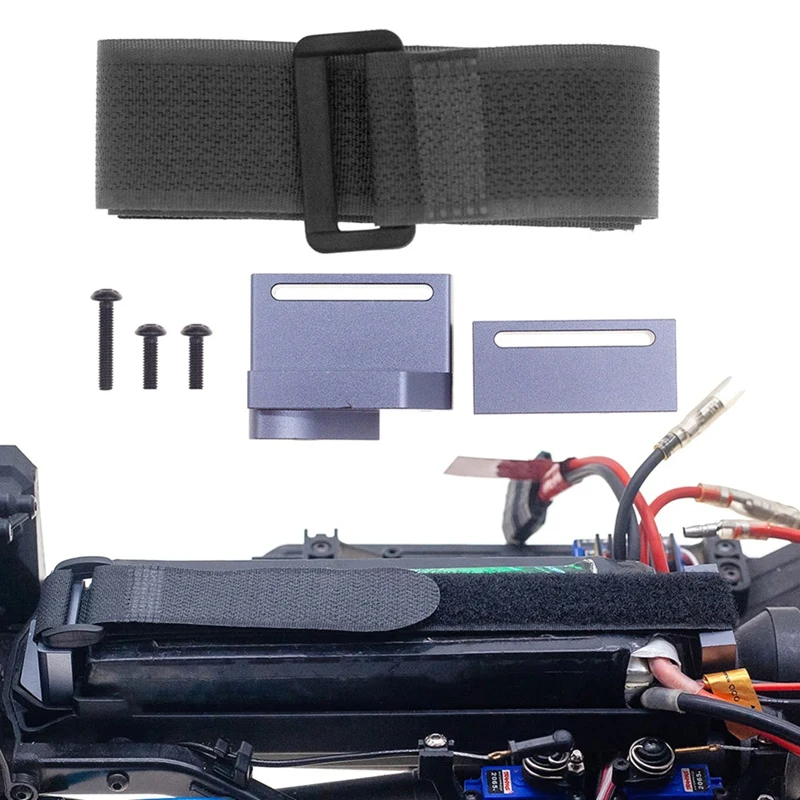 RC Car Battery Holder With Battery Strap Kit For 1/10 TRAXXAS TRX4 TRX6 RC Car Upgrade Accessories