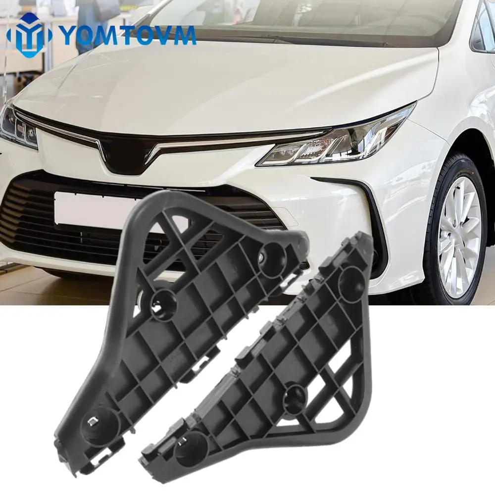 1 Pair Left+Right Car Front Bumper Bracket Support Holders for Toyota Camry Aurion 2012 2013 2014 52536-06140 52535-06150