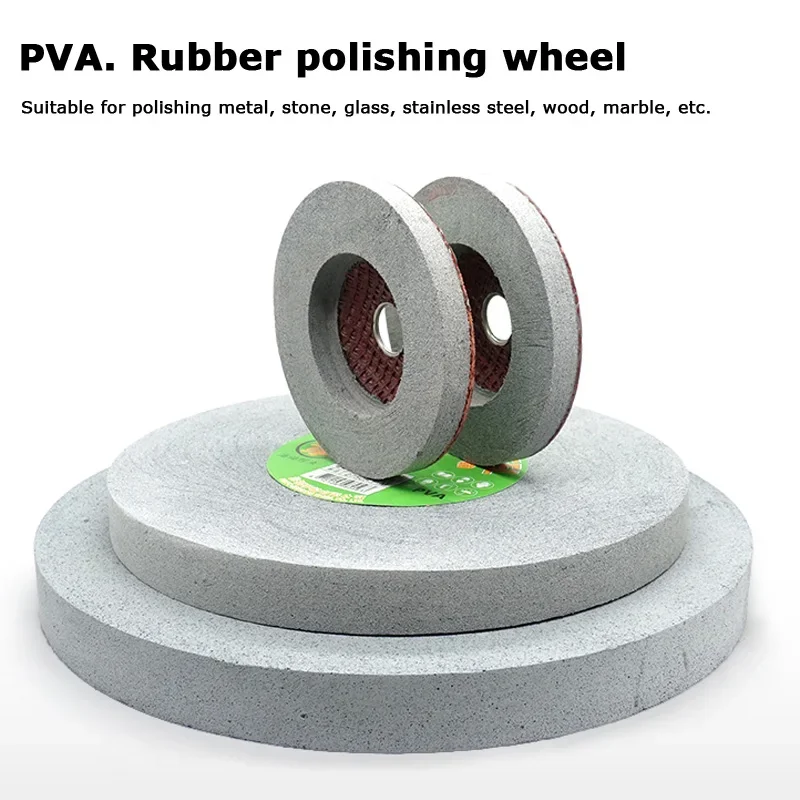 Angle grinder PVA Sponge Wheel Whetstone sponge/Rubber Grinding Whee Mirror polishing  200*19/250*25mm G#180~#600 Dry grinding