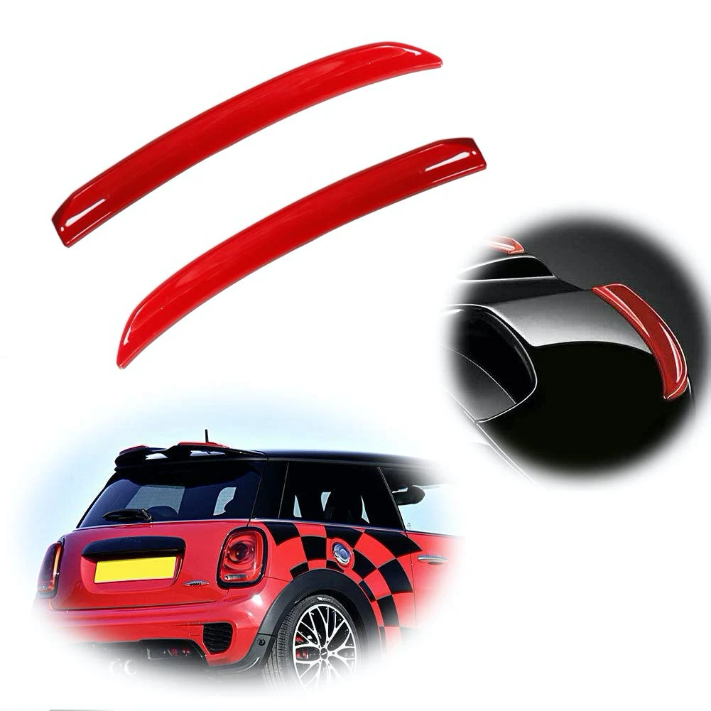 Gross Red Rear Wing Trim Spoiler Extension Lip Fins For Mini Cooper F56 F55 S/Jcw Tail Modified Fixed Wind Wing Decoration