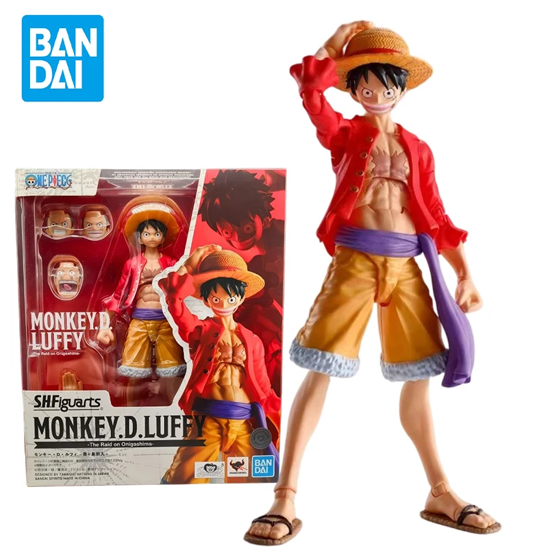 

Bandai SHFiguarts Original One Piece Monkey D. Luffy The Raid on Onigashima Articulated Figure Collectible Gift with Box