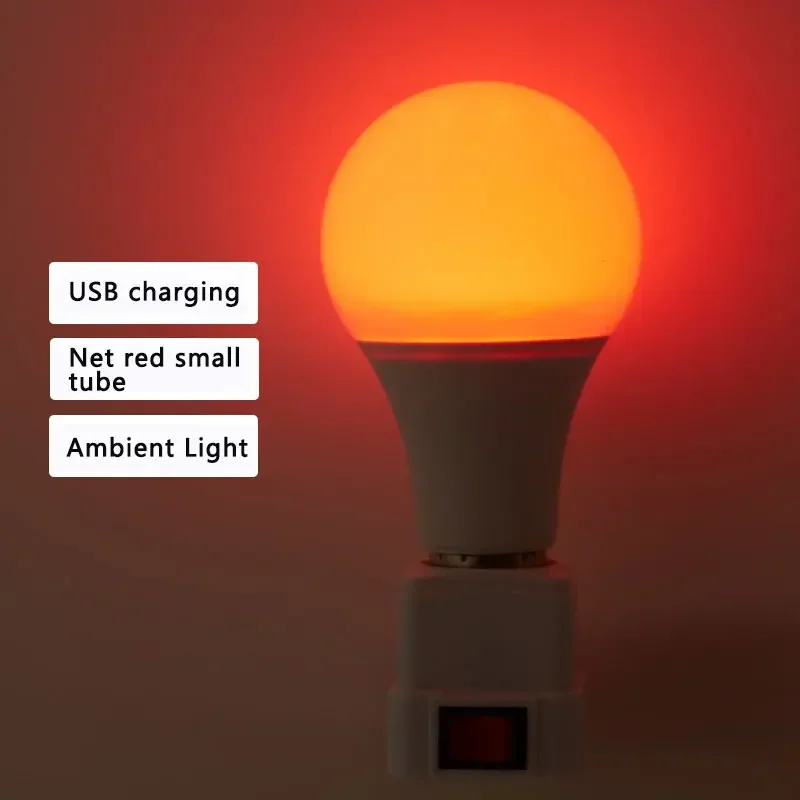 Ampoule LED colorée télécommandée, lampe de nuit à gradation d'éclairage intérieur, petite lampe, RVB, budgétaire de document, globe, bouche à vis