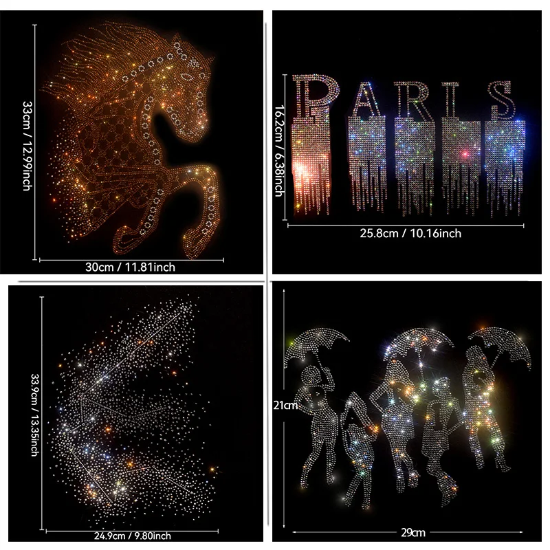 高品質のラインストーンクリスタルスパンコールは、tシャツ、スウェットシャツ、ジーンズ、その他の衣類に縫い付けられ、diyアクセサリーとして使用されます。