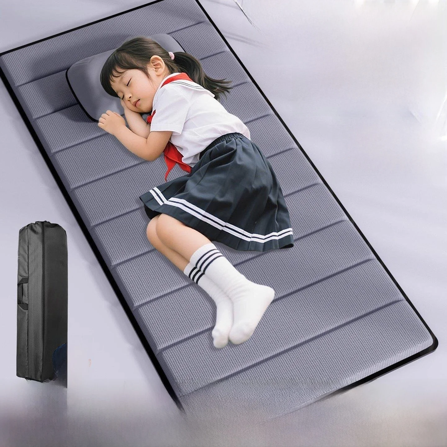 

Foldable Student Nap Mat for Primary School Children Kindergarten School Sleeping Pad Mat Polyester Fiber Washable Mattress