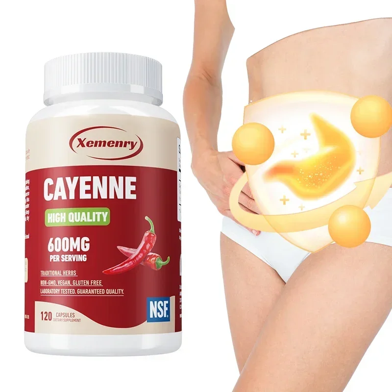 

Cayenne - здоровый баланс кишечных бактерий, способствует пищеварению, кровообращению, поддерживает сердечно-сосудистую систему.