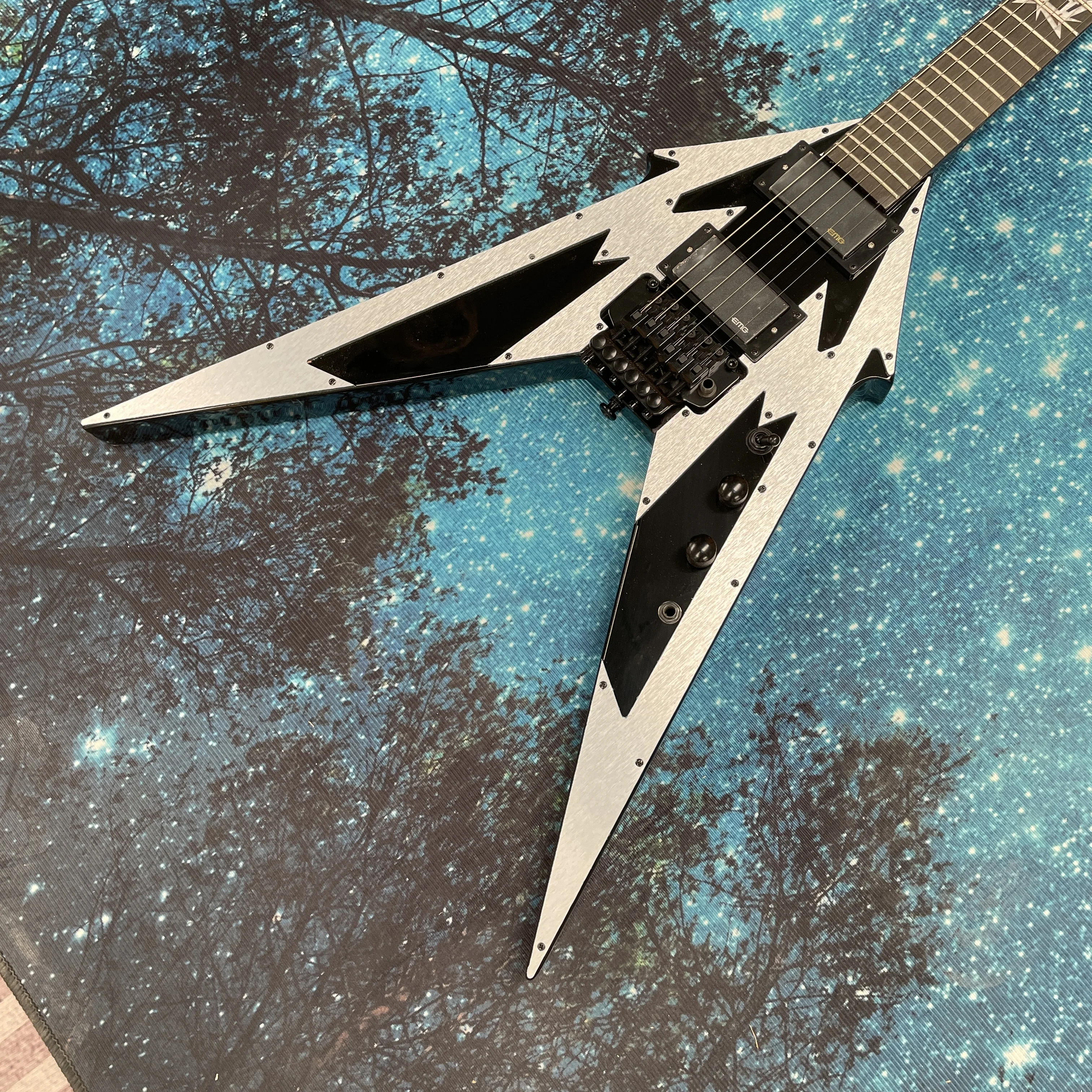 Guitarra Eléctrica de 6 Cuerdas, con Pastillas Dobles Tipo Swallowtail, para Heavy Metal y Rock, Ideal para Speed-Picking