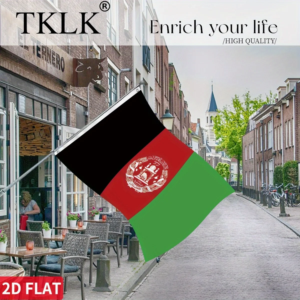 

1pc Afghanistan National Flag, 3X5Ft Afghan Afghani AF AFG Islamic Republic of Afghanistan Banner For Decoration