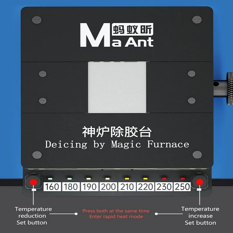 MaAnt SL-2 Heating Platform Soldering Rework BGA Glue Remover Cleaning Station Precision Temperature For CPU NAND Flash IC Chips