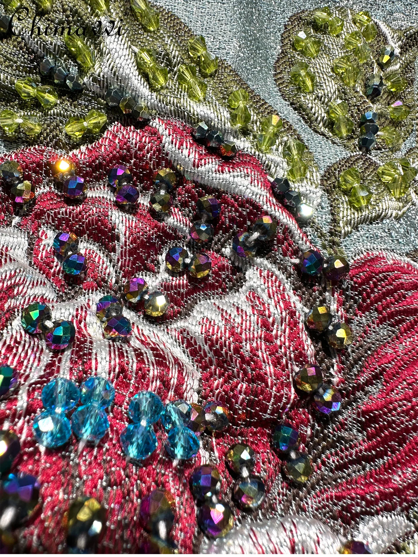 High-end Heavy Embroidery Jacquard Beaded Luxurious Jacket Coat Baseball Jacket Women Autumn New Fashion Retro Elegant Coat Top