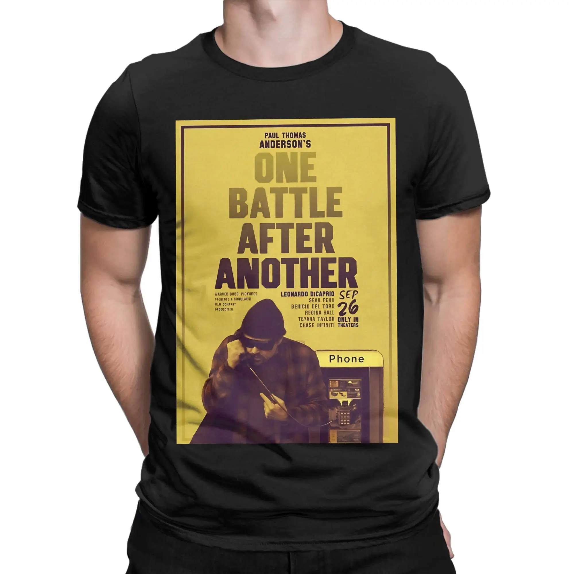 One Battle After Another yellow Funny Graphic 100% Cotton T-Shirt One Battle After Another Tees Tops For Men