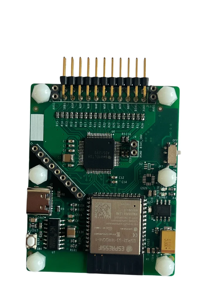 FreeBCI Brainwave Acquisition WIFI-I Type Brain-Computer Interface ADS1299 ESP32 Dual-Row Pin 8/16 Channels