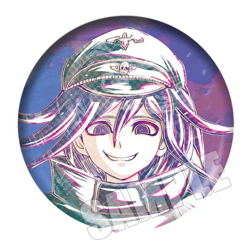 58mm Hot New Danganronpa V3 Anime Badge Kokichi Oma Cosplay Badge Brooch Pin Anime Accessories Birthday Gifts - view 2