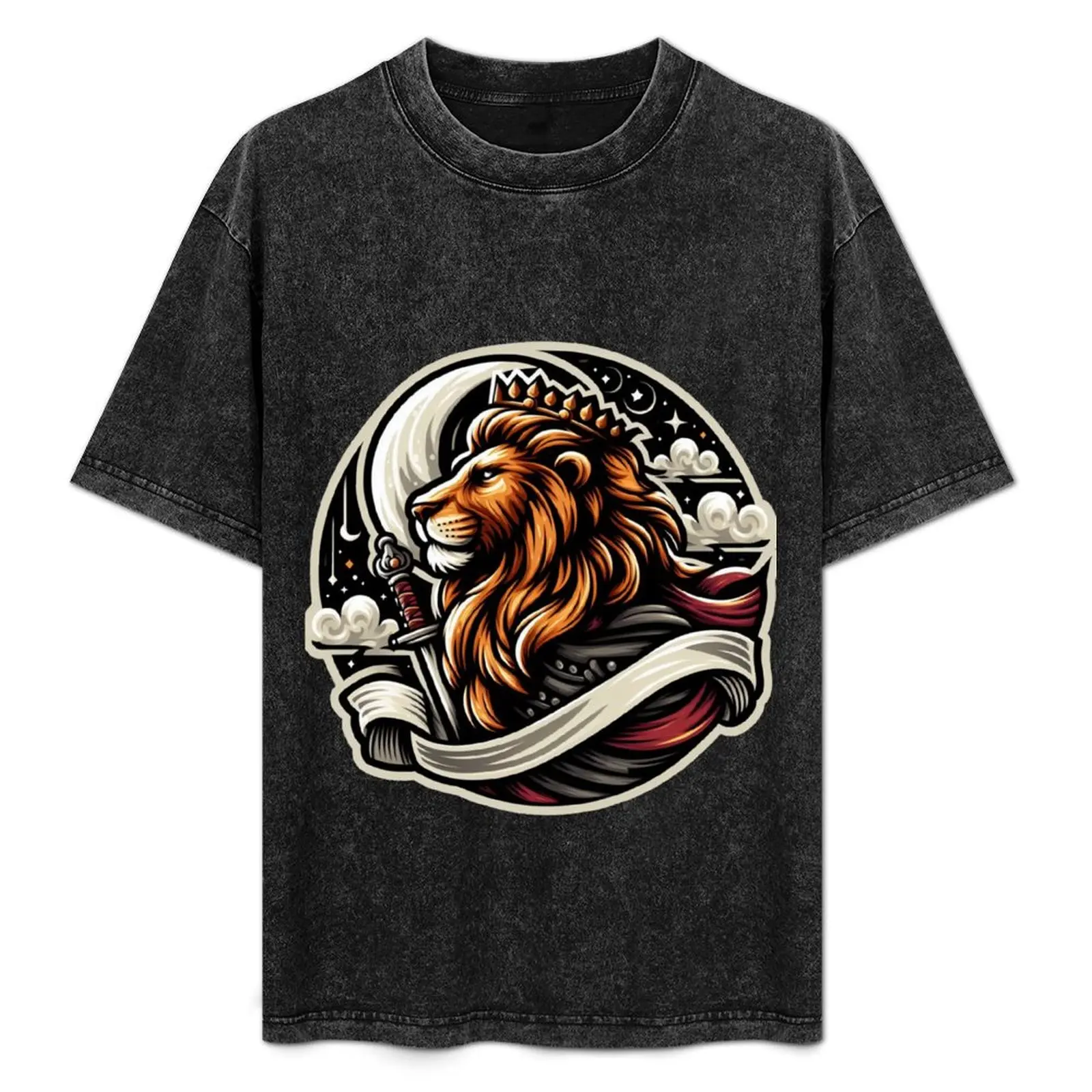 

brave lion T-Shirt Street Style Casual Tee Shirt