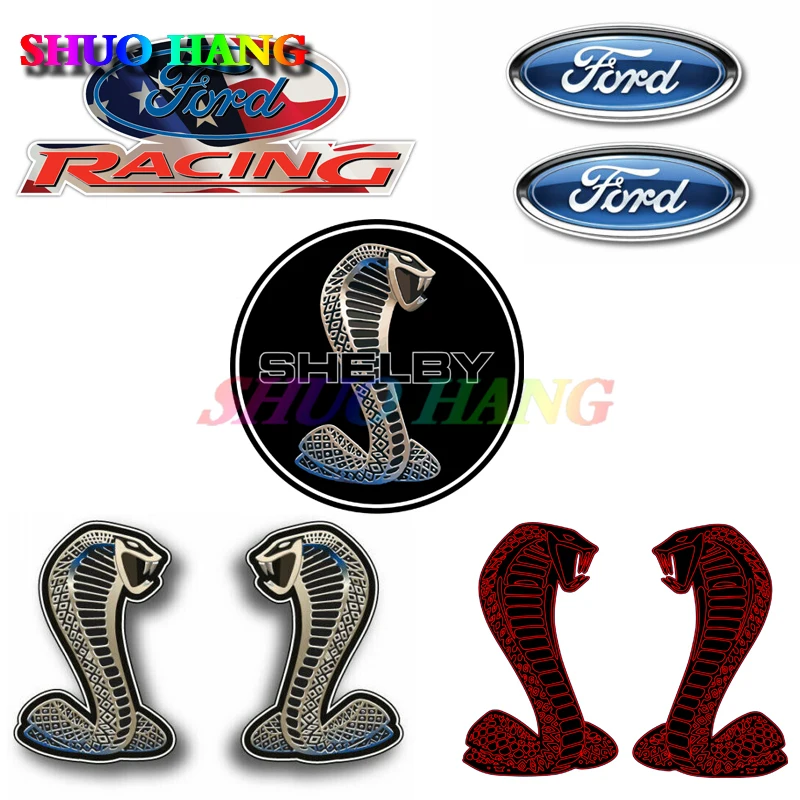 Creative Car Stickers Ford's Shelby Snake Wild Horse GT Motorsport American Muscle Vinyl Die Cut Auto Parts Window Decals PVC