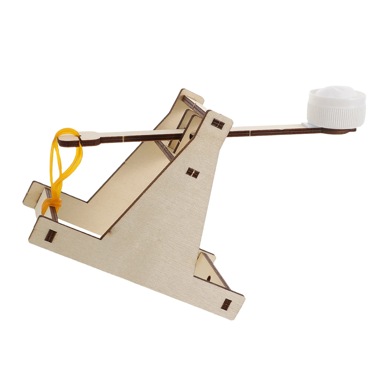 Diy kit de catapulta haste de madeira projeto de construção para crianças antigo motor de cerco educacional artesanato quebra-cabeça diy catapulta artesanato